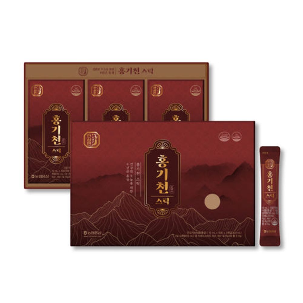 NH NongHyup HANSAMIN HONGGICHUN Sticks (30 Sticks) – Korean 6-Year-Old Red Ginseng Extract, 3mg Ginsenosides, Traditional Herbal Blend _ Made in Korea